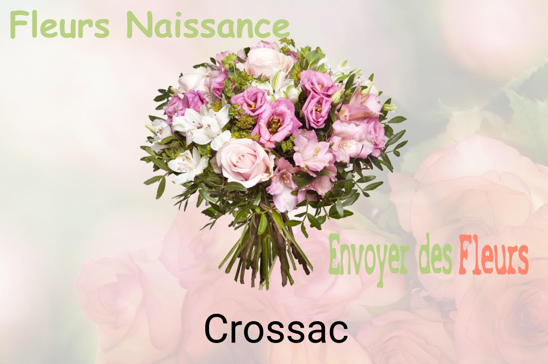 Bouquet de fleurs de naissance livré à Crossac